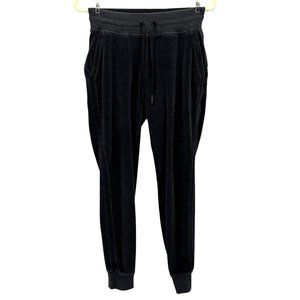 Lululemon Athletica Terry Cloth Velour Gray Joggers Sweatpants Womens 4